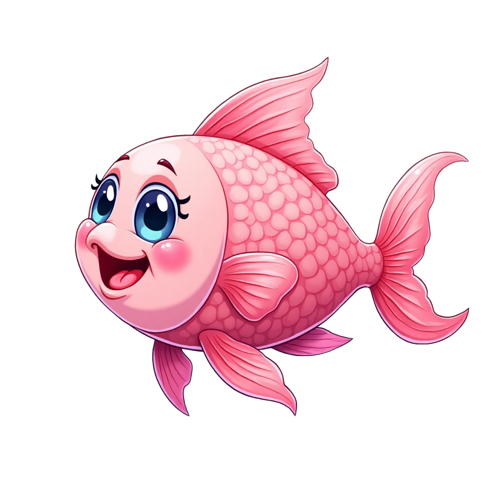 Happy Pink Fish